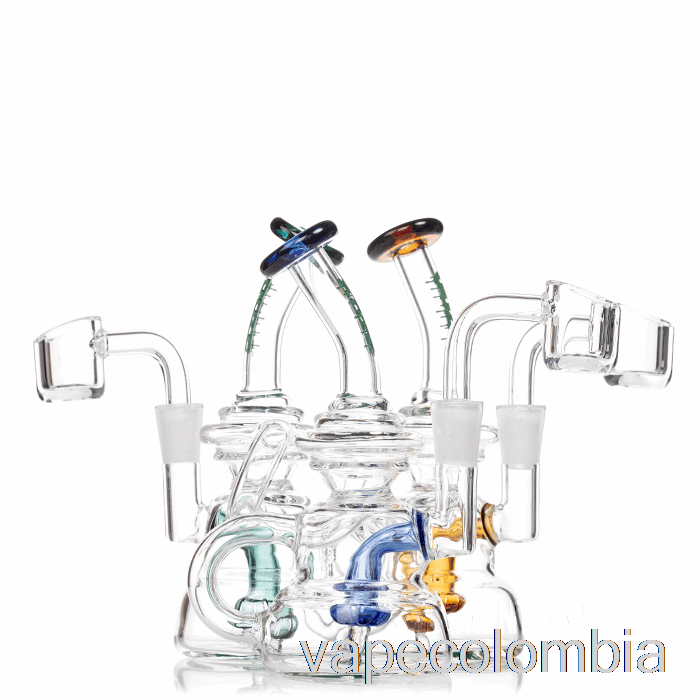 Kit De Vapeo Completo Ooze Flood Mini Dab Rig Sea Star (claro / Rosa)